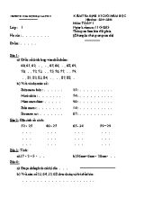Đề kiểm tra định kỳ cuối năm môn Toán Lớp 1 - Năm học 2014-2015 - Trường Tiểu học Đại Lãnh 2 (Có đáp án)